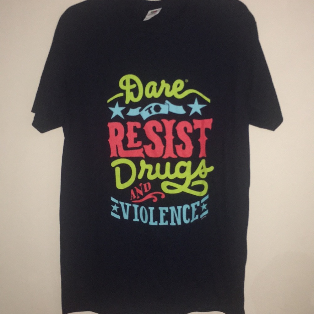 DARE blue t shirt sz MEDIUM